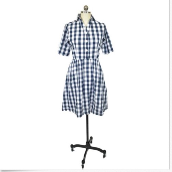 Shabby Apple Dresses & Skirts - Shabby Apple Blue Check  Dress Size 2